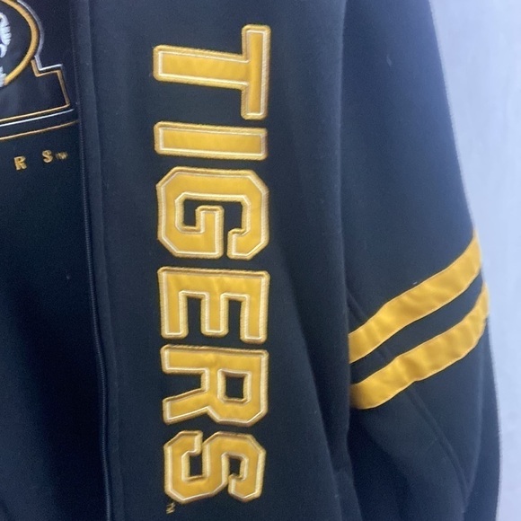 Missouri Mizzou Tigers Rare 2XL Reversible Mens Jacket Zipper Broke - Picture 3 of 16